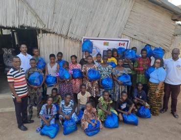 Donations to the widows and orphans of the Evangelical Church of Redemption of Azanhoun